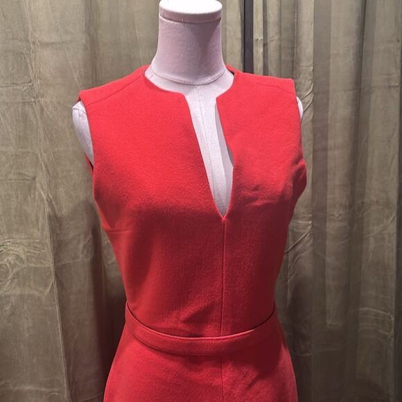 Victoria Beckham red wool midi dress, US8 - Picture 4 of 11
